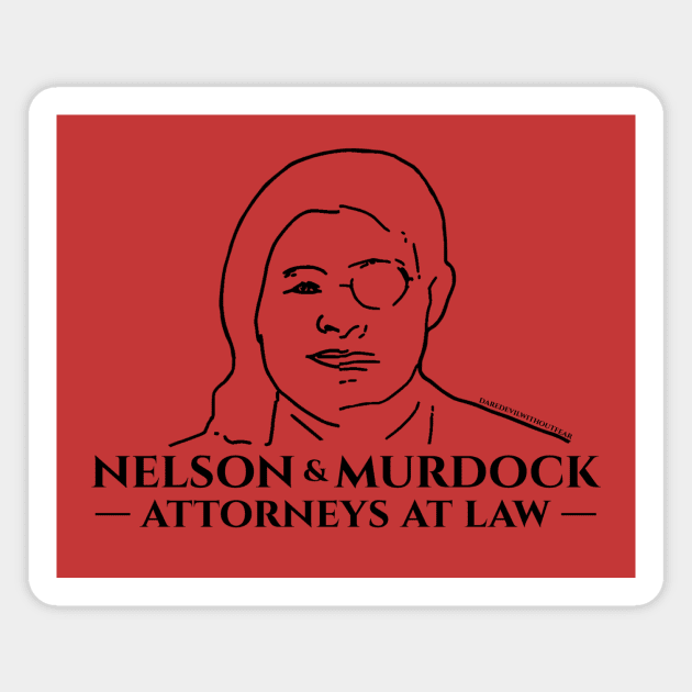 Nelson & Murdock Attorneys at Law Magnet by Sara's Swag